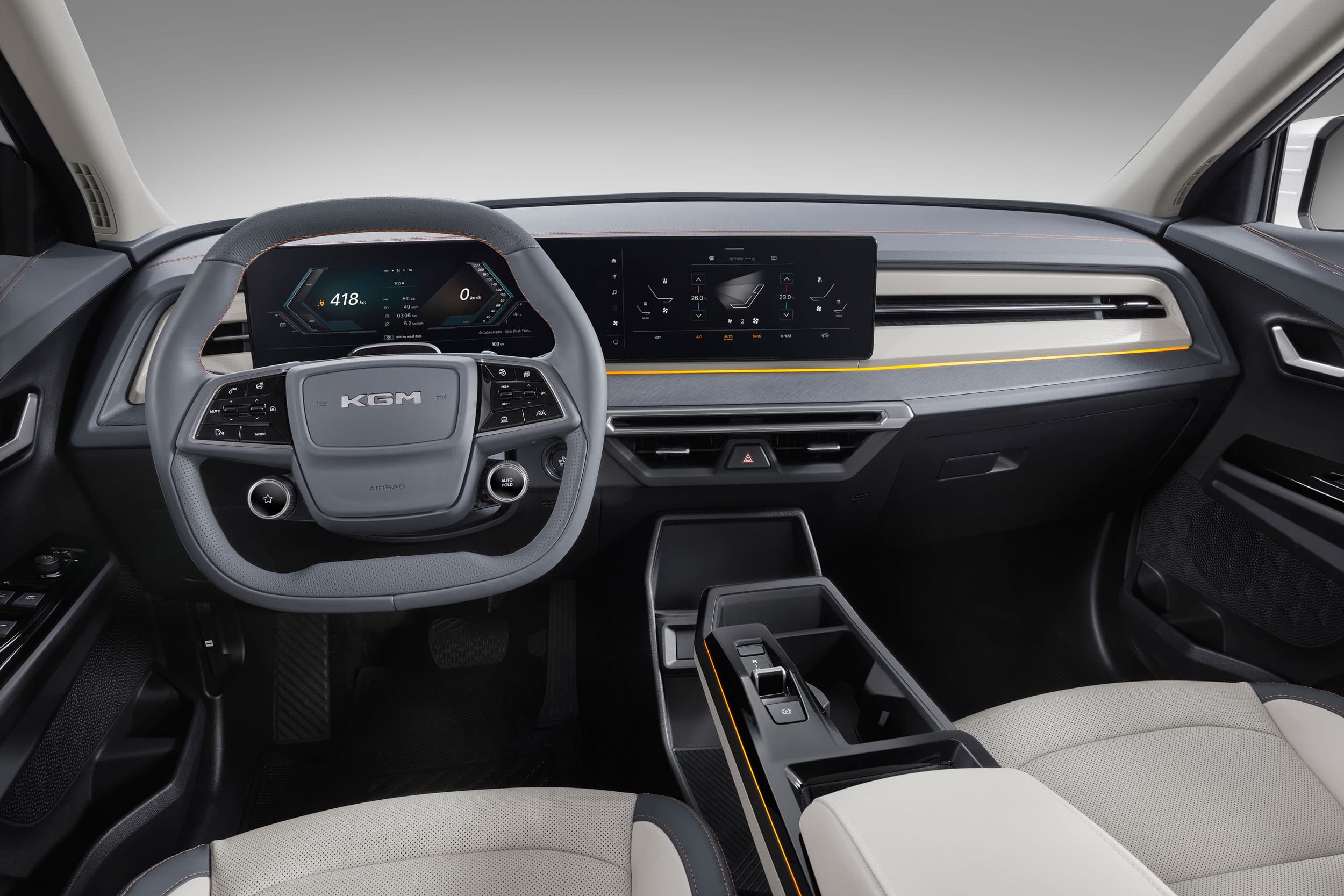 KGM Musso EV dual zone automatic air conditioner